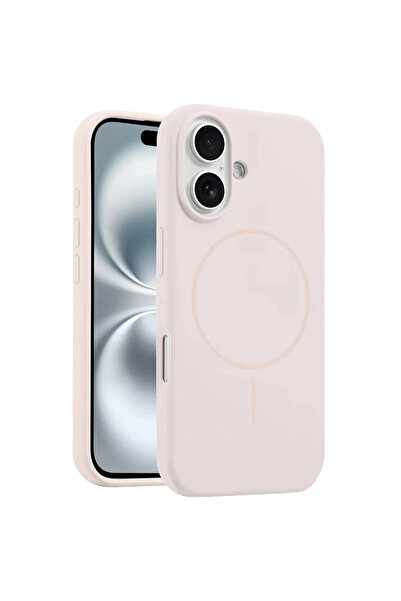 UnDePlus Apple iPhone 16 Kılıf Lansaman Silikon M-Safe Magnetik Şarj Jully Kapak