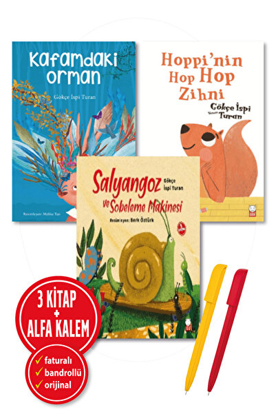 Kırmızı Kedi Yayınları قلم ألفا + ذهني من هوببي + الغابة في رأسي + الحلزون وا...