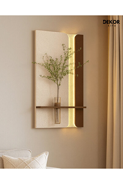 TAKIFİX Pilli LED’li 50×90 CM Oval Modern Ledli Duvar Tablosu | Dekoratif Pan...