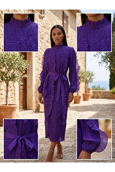 Rabiossa Women's Flounce Detailed Dress