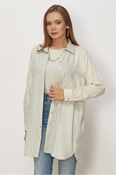 Alvina ΛΙΝΕΟ ΠΟΥΚΑΜΙΣΟ ΜΕ ΓΙΑΚΑ ΤΟΥΝΙΚ 46433