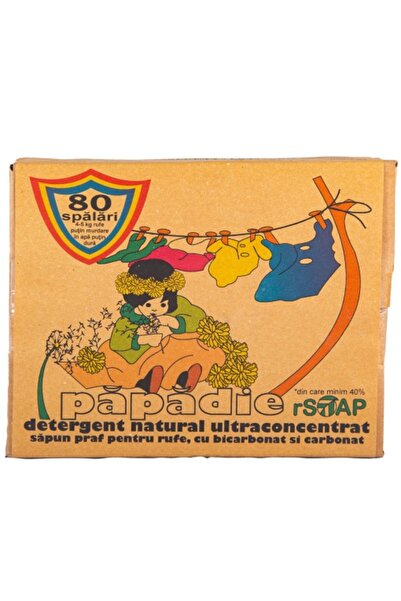 Cheia Detergent tradițional de rufe - Păpădie, 2 kg, 80 de spălări