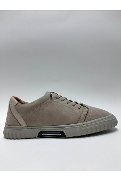marutti Genuine Leather Sand Color Nubuck Flexible Rubber Sole Smart Lace-Up ...