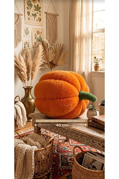 oiphome Διακοσμητικό μποέμ μαξιλάρι από κολοκύθα 40 εκ.