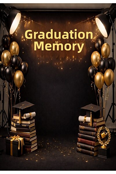 PROMISEBACKDROP2 خلفية تذكارية للتخرج مقاس 150 × 200 سم، خلفية للفعاليات المد...