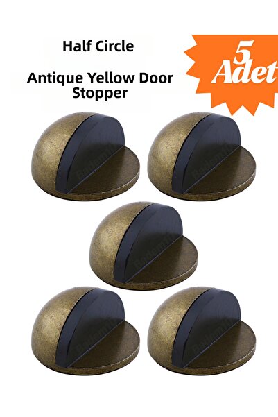 KAYRA LEATHER CRAFT 5 قطع من مصدات الأبواب المعدنية ذات اللون الأصفر العتيق ع...