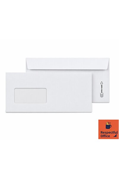 SaygılıOfis Plic Diplomat Alb cu Fereastră 105x240 (50 BUC)