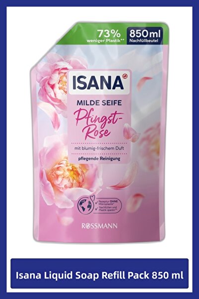 ISANA صابون سائل بديل برائحة الفاوانيا 850 مل