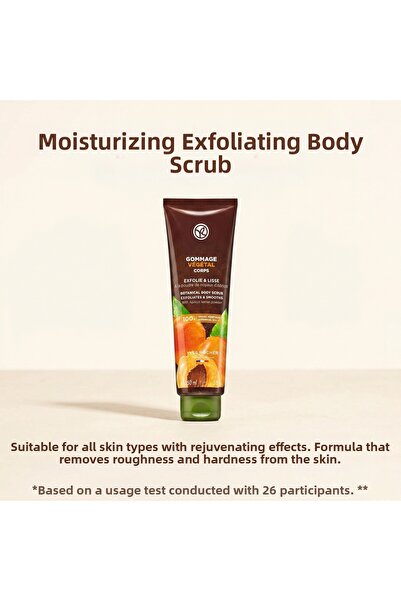 Yves Rocher Apricot Extract Body Peeling Moisturizing Purifying Gommage Veget...