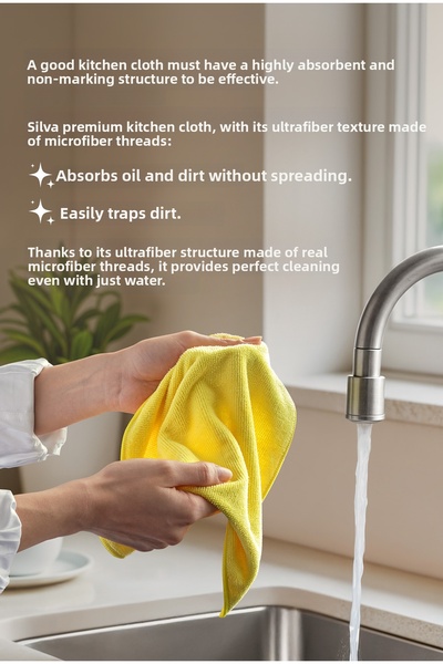 Silva Ultrafiber Premium Mutfak Bezi (30x30 cm)