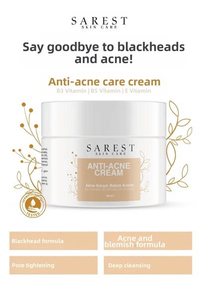 Sarest skincare Anti-Pimple Cream Containing Vitamins, Blackhead Pimple - Ant...