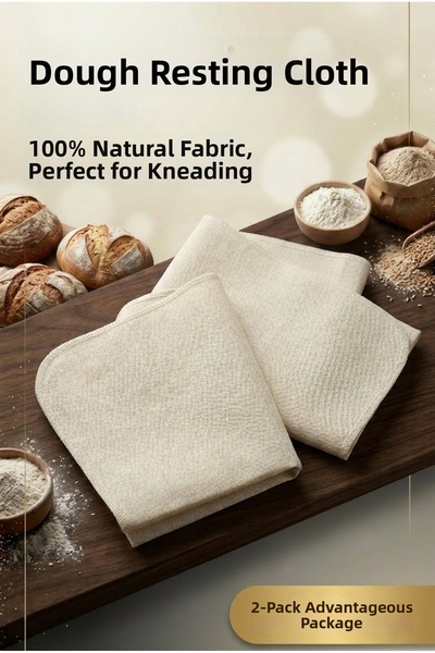 YUNUSOĞLU HOME Dough Resting Cloth 50X70 cm 100% Natural Fabric Set of 2
