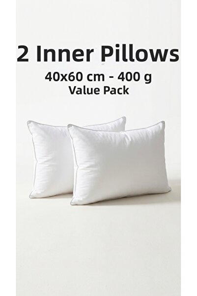 morlina home 2-Pack Premium Bead Silicone Throw Pillow Inner Cushion 400 Gr N...