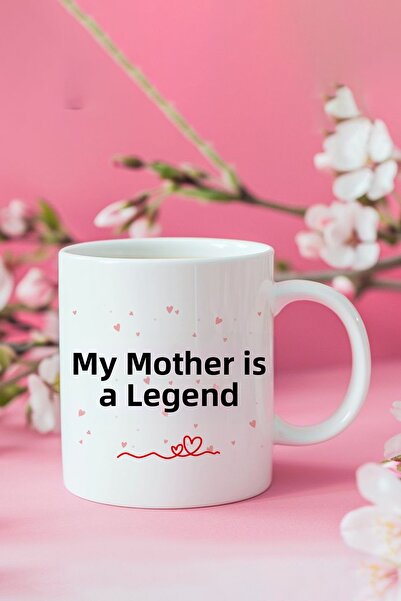 giftkonsept My Mom Is a Legend Printed White Mug Cup - Special Gift for Mothe...