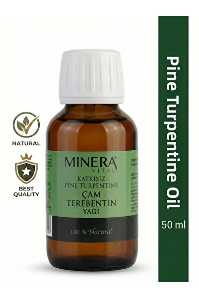 MİNERA VİTAL زيت الصنوبر التربنتيني 50 مل (الترابنتين الصنوبري) زجاجة زجاجية ...