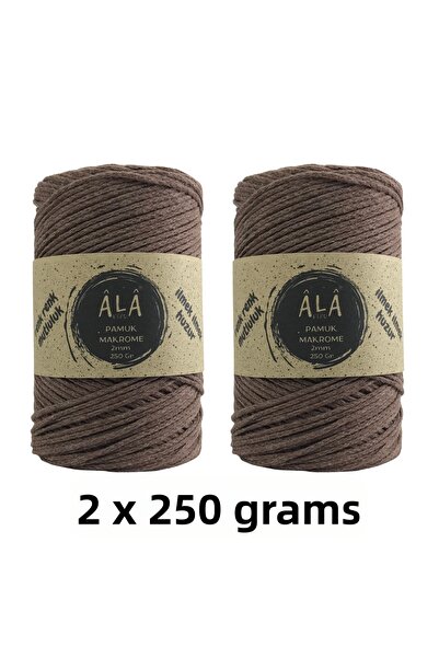 aladepo 2 Pieces of Cotton Cotton Macrame Cord 2mm Chain Macrame Bag Cord 250...