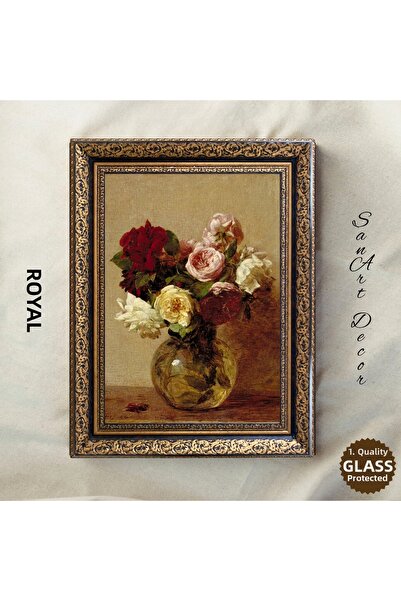 Sanart Vintage ζωγραφική με κορνίζα, ελαιογραφία, ζωγραφική με κορνίζα, καλλι...