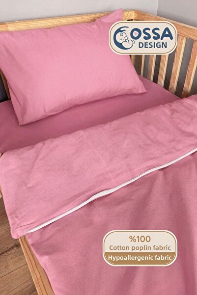 yasetex tasarım طقم غطاء لحاف أطفال من قطن البوبلين مقاس 70x130 - طقم من 3 قط...