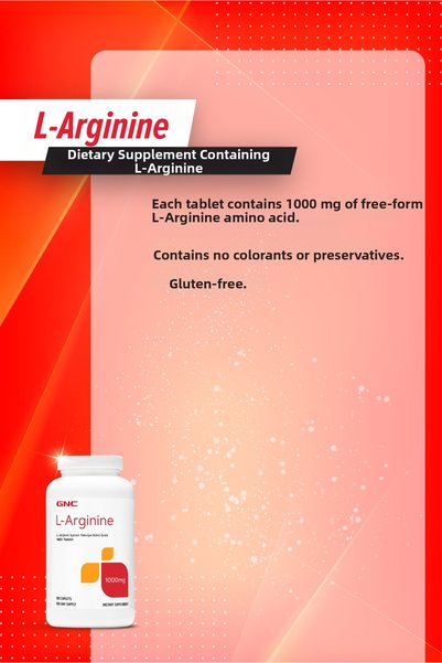 GNC Gnc - L-Arginine - Dietary Supplement Containing Arginine - 180 Tablets