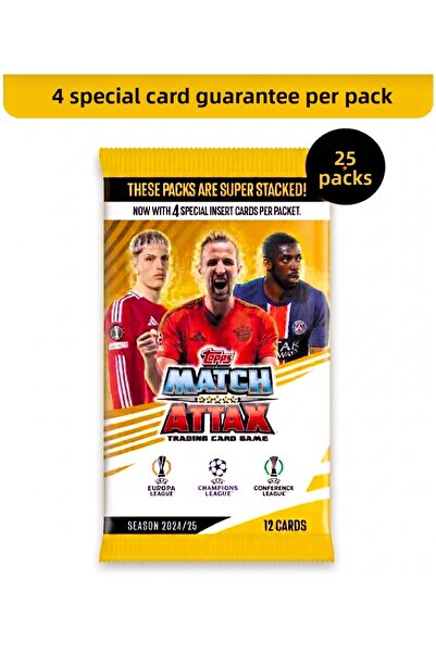 Topps مجموعة ماتش أتاكس للموسم 24/25 (25 قطعة)