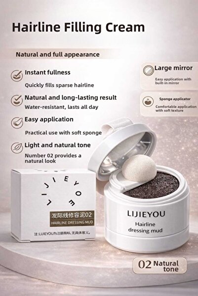 Pastelya Hairline Filler Cream 02 Tone - White Box 02 -