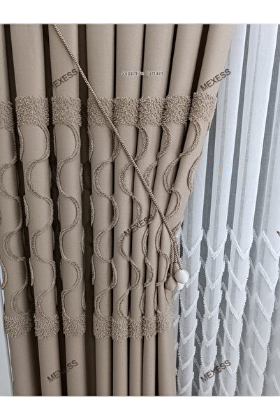 Mexess Νέας σεζόν Πολυτελής Κουρτίνα Φόντου Puffy Ponpon Mink, Κατάλληλη για ...