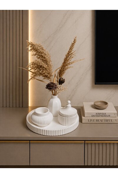 Zigzag Home Διακοσμητικό σετ βάζων 4 τεμαχίων σε στυλ Μποέμ, Εξαγωνικό βάζο, ...