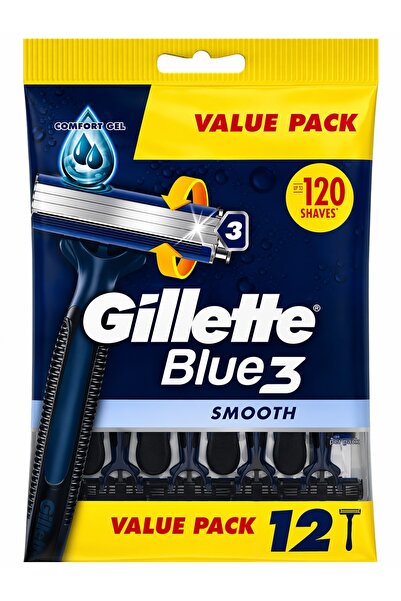 Gillette Blue 3 Smooth Razor Value Pack Σετ ξυρίσματος για άνδρες με 3 λεπίδε...