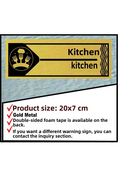 sıradışıhediyem Kitchen Warning Sign