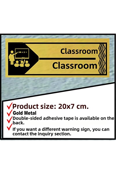 sıradışıhediyem Classroom Warning Sign