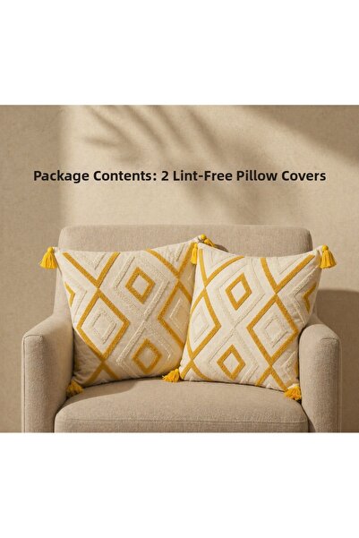 Shopyteks Σετ κάλυμμα μαξιλαριού με κέντημα Bohemian Punch (χωρίς εσωτερική γ...