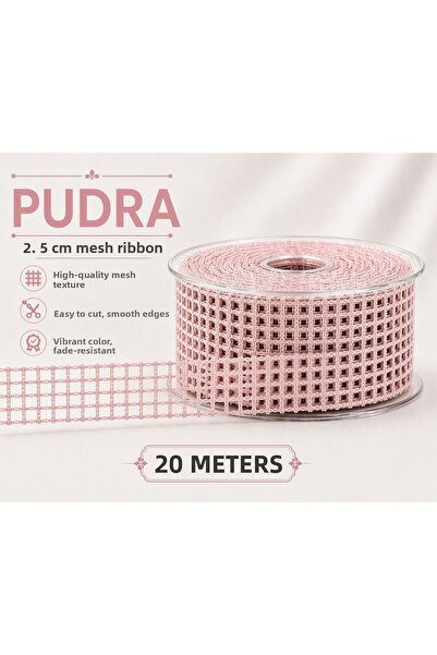 Esteks Dantel ve Tekstil Aksesuarları Κορδέλα 2,5 εκ. 20 μέτρα, Κορδέλα διακό...