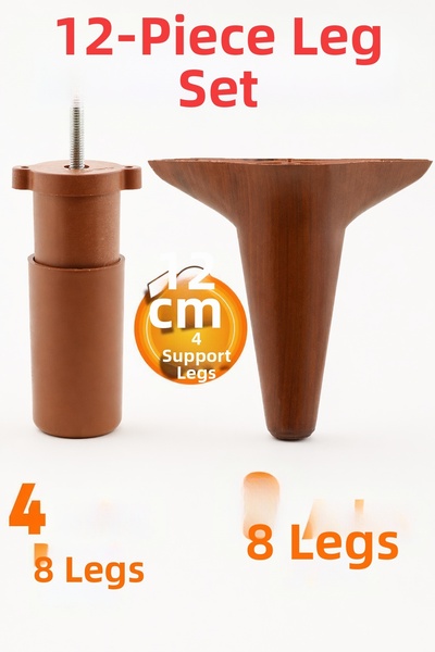 Badem10 Σετ επίπλων Aspen 12 τεμαχίων, καναπές, πολυθρόνα, μονάδα τηλεόρασης,...