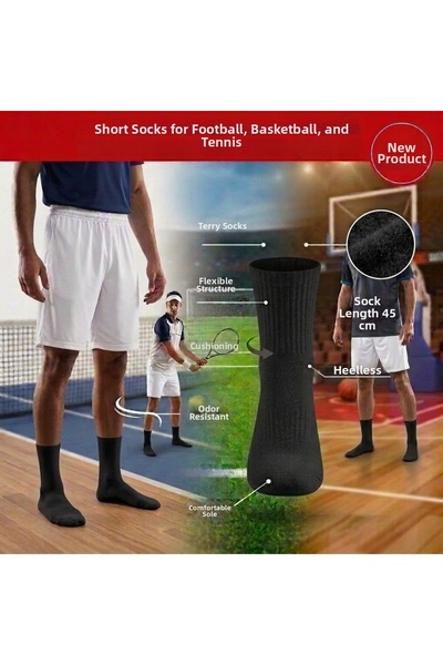 BS BEYAZ SHOES Tün spor Aktiveler Τένις Ποδόσφαιρο Μπάσκετ Κοντές πετσετοκάλτ...