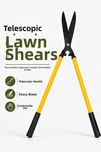 Badem10 Foarfece telescopice pentru tuns iarba Foarfece de grădină cu mâner e...
