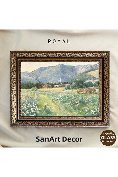 Sanart Vintage ζωγραφική με κορνίζα, ζωγραφική με λάδι, ζωγραφική με κορνίζα,...