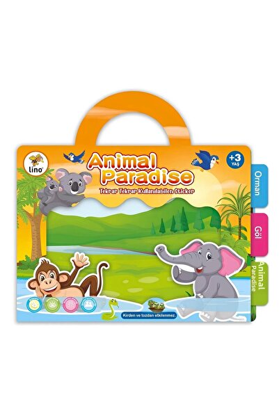 TOYFEST كتابي للملصقات القابلة لإعادة الاستخدام Animal Paradise