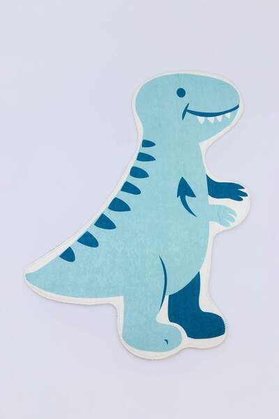 TRENDYOLMİLLA HOME Dinosaur Figured Shaped Mat 80X100Cm Tphss26Çl00003
