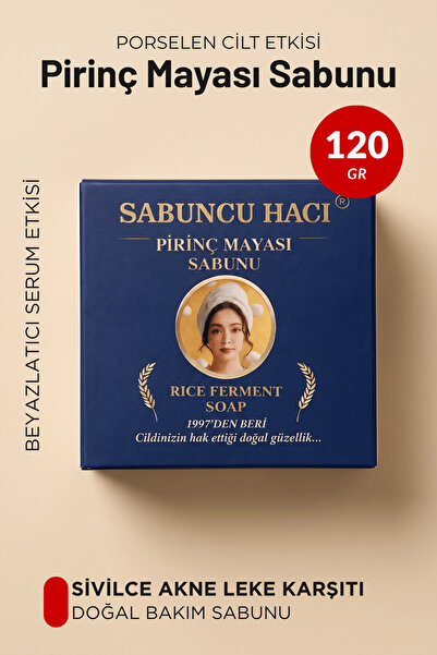 Sabuncu Hacı Rice Yeast Whitening Brightening Anti-Blemish Moisturizing Solid...