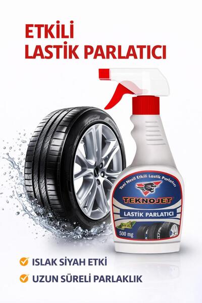 Ultra Parlak Lastik Parlatıcı 500 ml - Islak Görünüm Veren Uzun Süreli Koruyucu