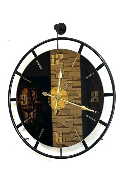 Mgs DUVAR SAATİ GLOW BLACK BRONZ AYNALI DUVAR SAATİ