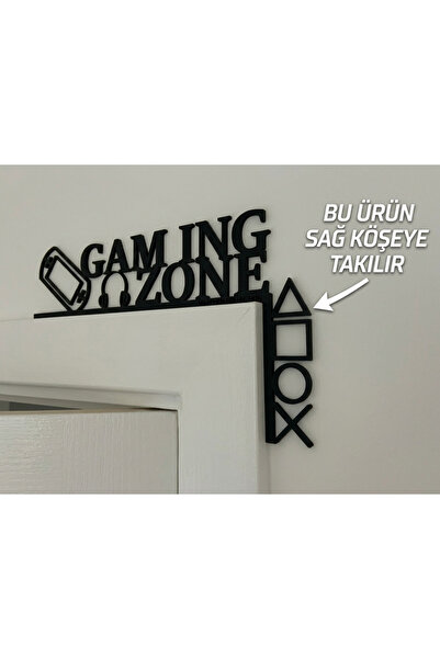 Marchen Collection - Gaming Zone Kapı Üstü Köşe Dekoru - Oyuncu Odası Aksesuarı