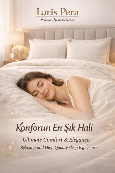 Larispera Plus Size Cotton Ranforce Printed Double Duvet Cover Set King Size Duvet CoverSet
