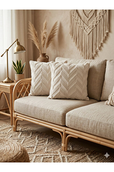 Gizo Home Μαλακό ανάγλυφο κάλυμμα μαξιλαριού 2 τεμαχίων, Bohemian Punch Κάλυμ...