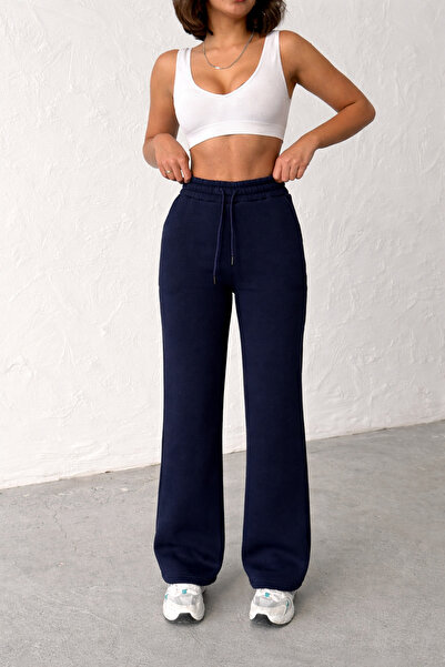 veres Φούτερ Sorane Navy Blue με επένδυση από φλις στο εσωτερικό