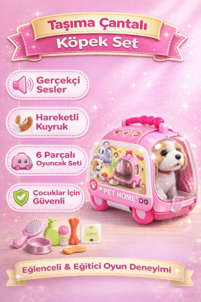 cayenna Kutulu Taşıma Çantalı Pilli Köpek Set