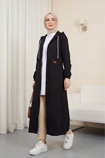 Modamorfo Τζιν Καπάκι με κουκούλα με ελαστικά μανίκια και πλαϊνές τσέπες