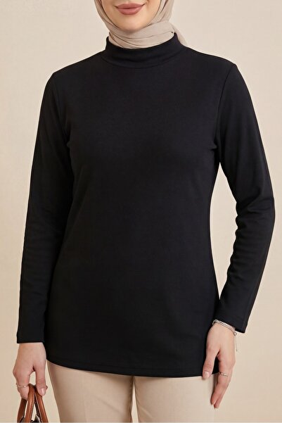 Modamorfo Half Throat Long Sleeve Blouse