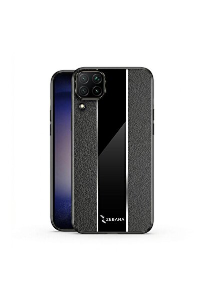Zebana Huawei P40 Lite Uyumlu Kılıf Premium Deri Kılıf Siyah