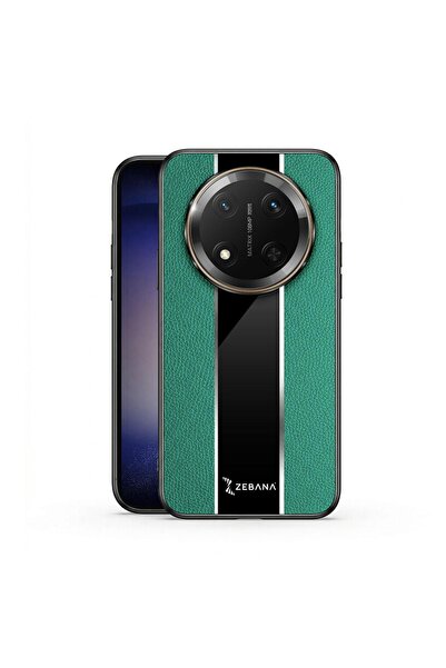 Zebana Honor Magic 7 Lite Uyumlu Kılıf Premium Deri Kılıf Yeşil